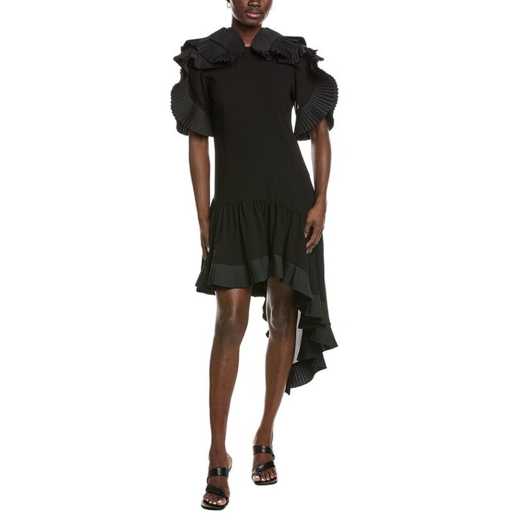 Co Womens  Soft Plisse Dress, Black